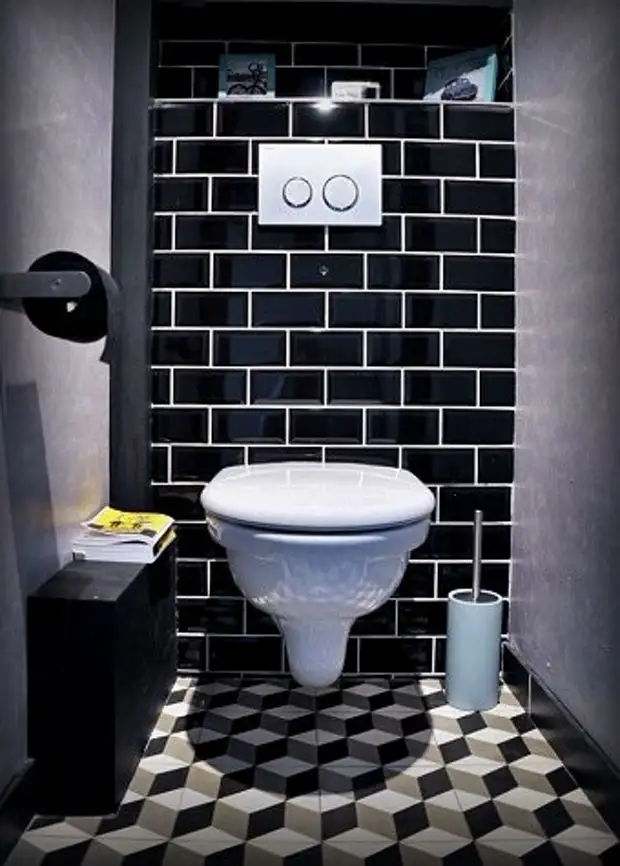 Туалет туалету – рознь! 6 вариантов стильной отделки санузла плиткой