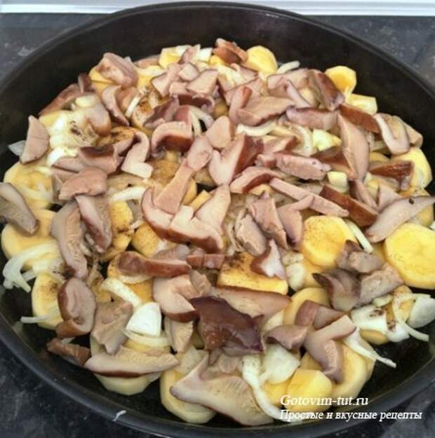 Запеканка с грибами