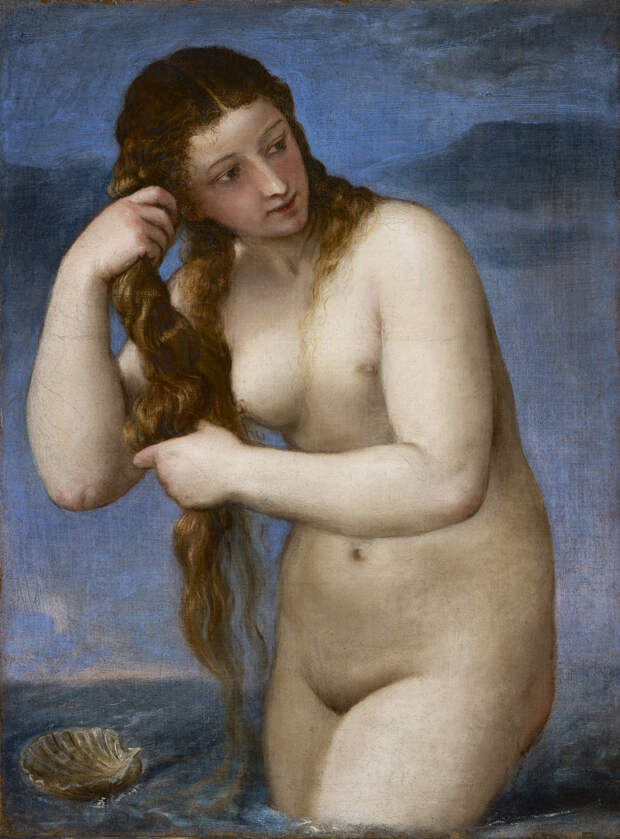 Тициан Вечеллио - Венера Анадиомена, 1525г