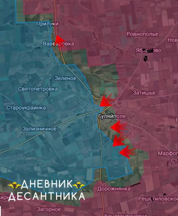 Гуляйполе – обострение! Бои перемещаются к западной части центра