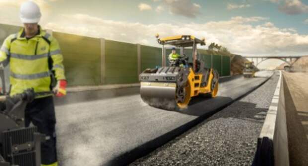 Volvo CE представила концептуальный гибридный асфальтовый каток с одним барабаном