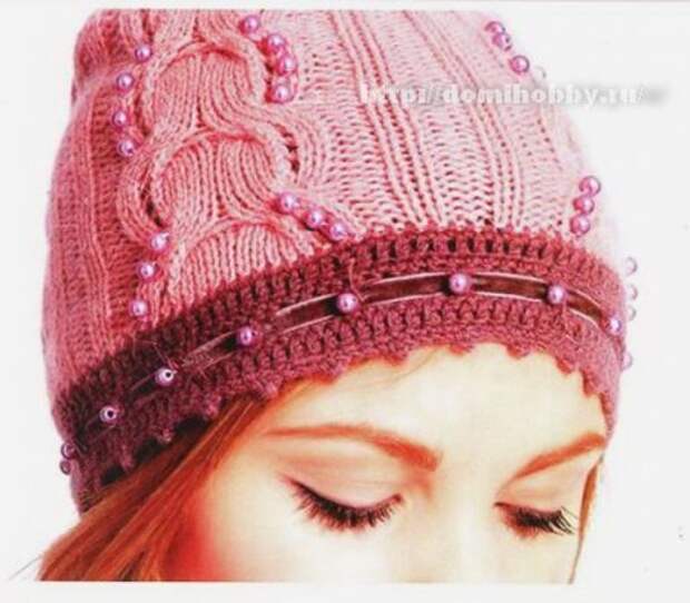 Вязаная шапочка спицами Вязаная шапочка спицами