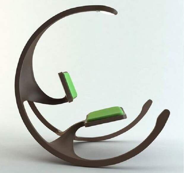 Яркий пример оформления интерьера нестандартно при помощи такого интересного стула.