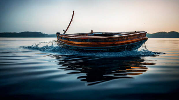 Лодка / Изображение сгенерировано ИИ FusionBrain.AI от Sber AI / amic.ru