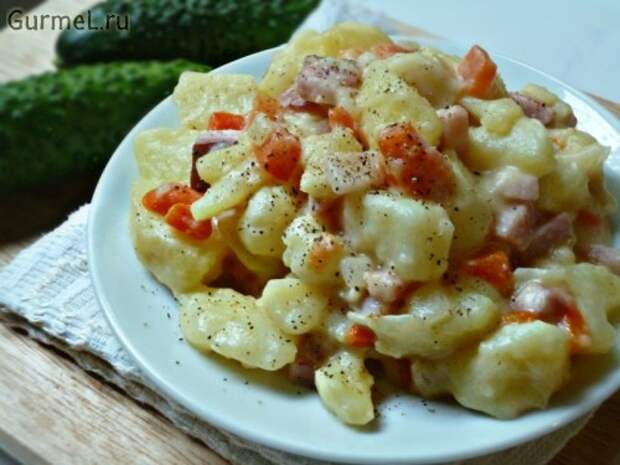 P1110601 500x375 Картофель с сыром и беконом   Gurmel