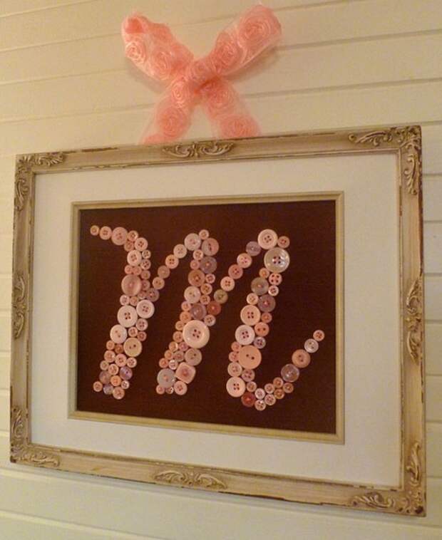 декор из пуговиц