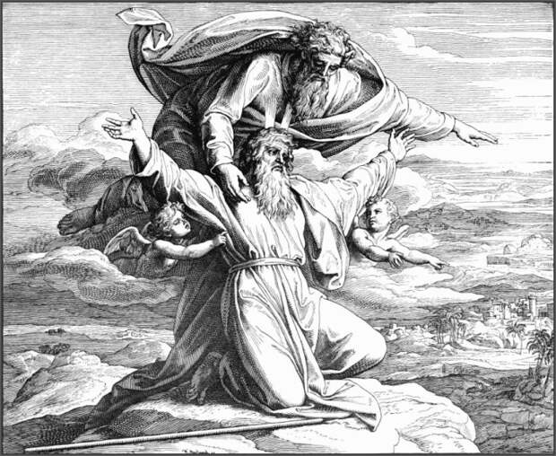 Господь показывает Моисею Землю Обетованную. \ Фото: bible.by. Господь показывает Моисею Землю Обетованную. \ Фото: bible.by.