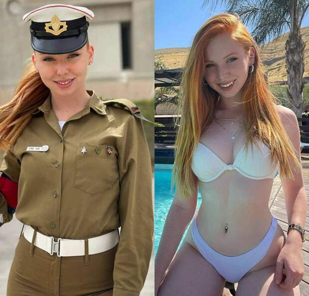 Красивые девушки в униформе и без неё