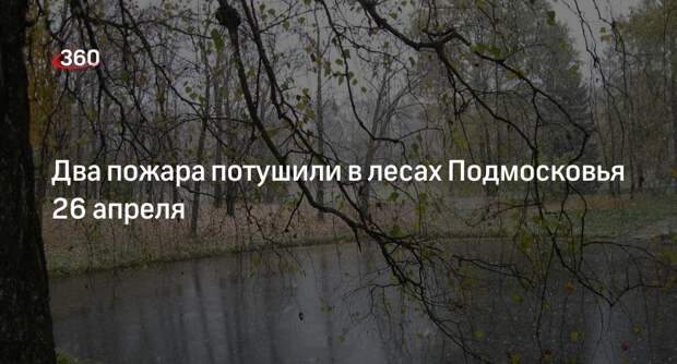 Два пожара потушили в лесах Подмосковья 26 апреля