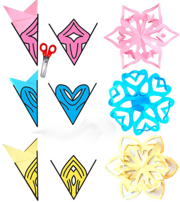 необычная снежинка оригинальные снежинки из бумаги схемы