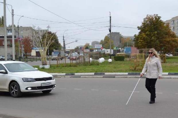 В Тамбове провели акцию "Белая трость"