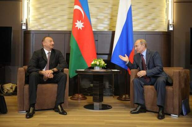 С Президентом Азербайджана Ильхамом Алиевым.