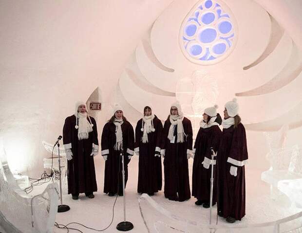 Icehotel08 Волшебный ледяной отель в Канаде по мотивам произведения Жюля Верна