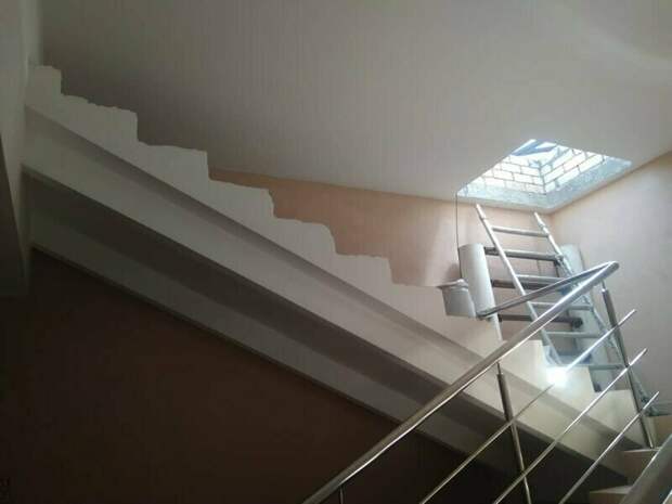И отдохнул больше чем положено для смены И отдохнул больше чем положено для смены лестницы, маразмы, ну кто так строит, рукожопы, стройка, фейл, хогвартс, юмор