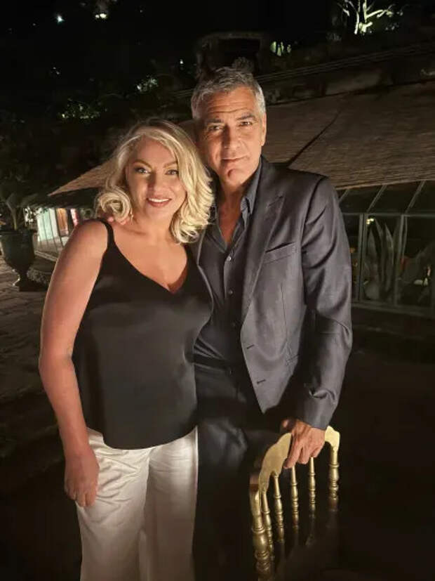 Анжела Перл и Джордж Клуни