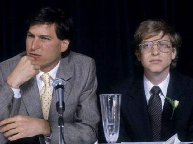 Стив Джобс и Билл Гейтс. история, события, фото