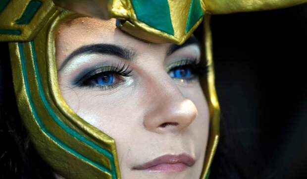 Посетители фестиваля Comic Con 2021 в Праге