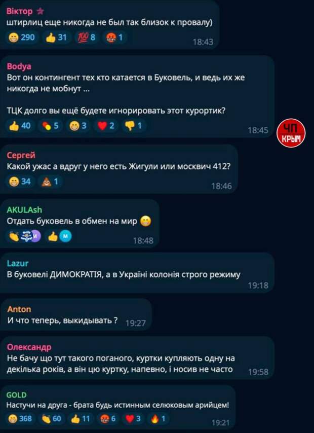 😄Мужик в куртке «Сочи-2014» перепугал людей на украинском курорте в Буковеле