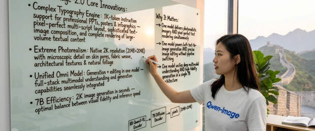 Alibaba выпустила модель Qwen-Image-2.0 для генерации изображений в 2K-разрешении