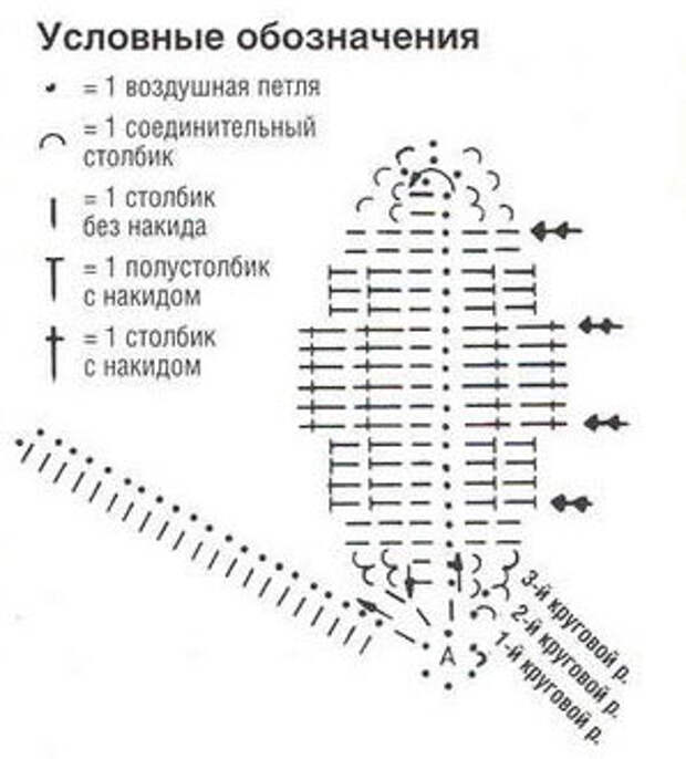 Орхидея крючком схема