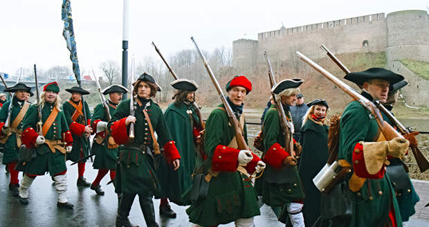 Историческая реконструкция Нарвского сражения 1700 года