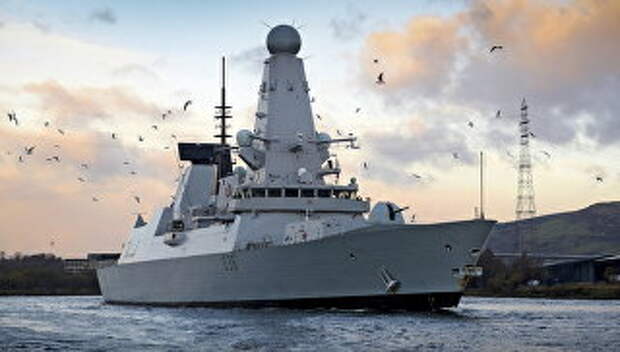 Эскадренный миноносец типа 45 HMS Diamond. Архивное фото Эскадренный миноносец типа 45 HMS Diamond. Архивное фото