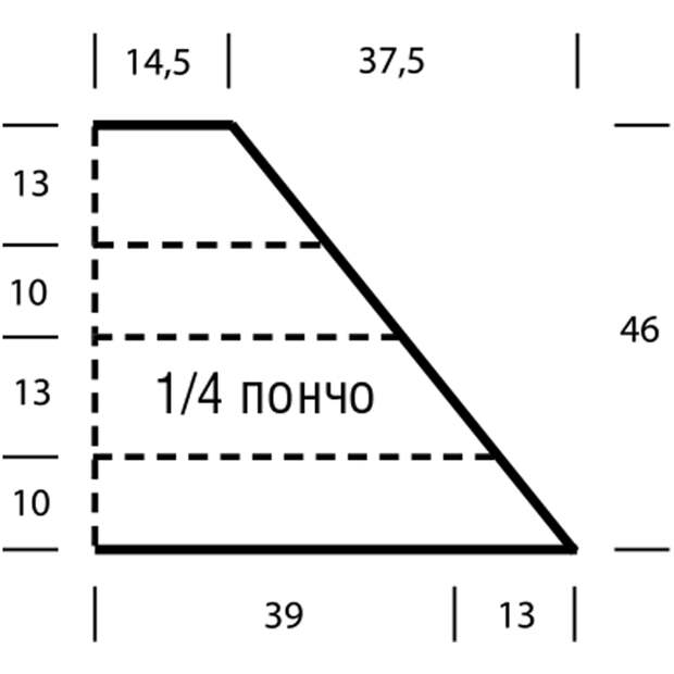 Джемпер-пончо