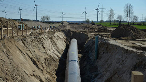 Участок строительства газопровода Северный поток — 2