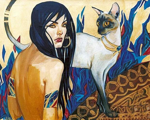 Кошки. Автор: Fattah Hallah Abdel.