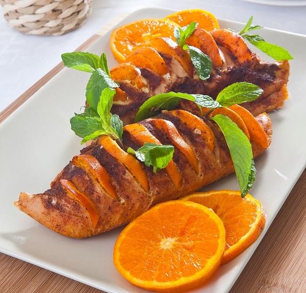 Филе индейки с мандаринами