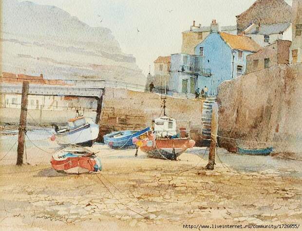 David-Howell-Low-Water-Staithes (700x537, 374Kb)