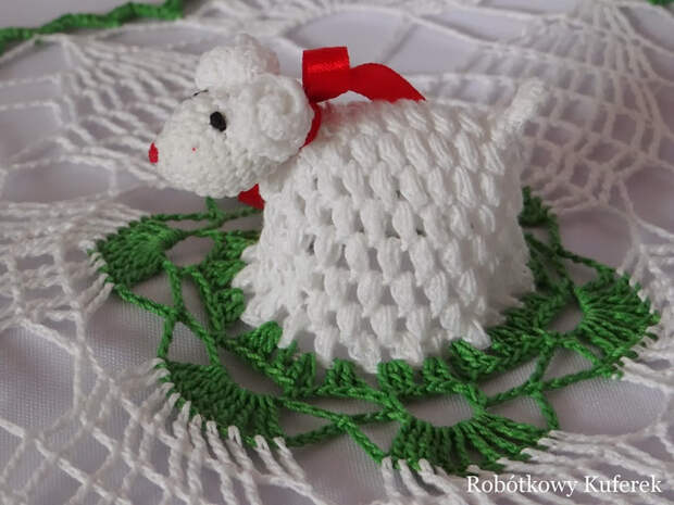 Замечательная салфетка с барашком для пасхальной корзинки (18) (700x525, 321Kb)
