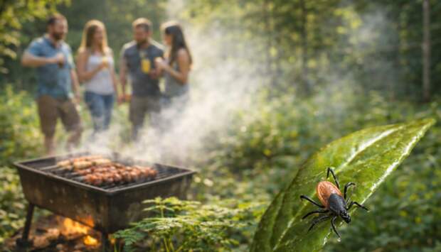 Сезон клещей начинается: «клещ Валера» зовёт всех на шашлыки