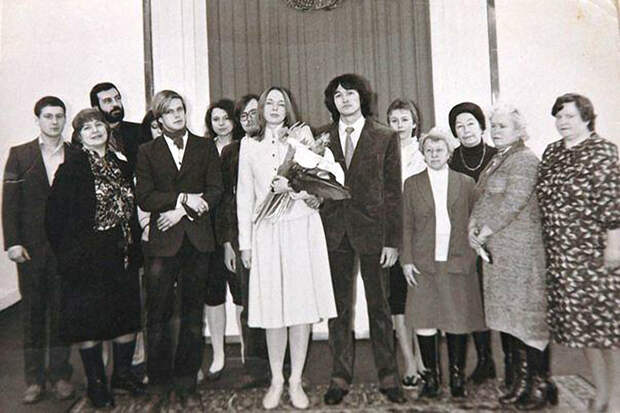 Виктор Цой и Марианна Родованская знаменитости, свадьба, фото