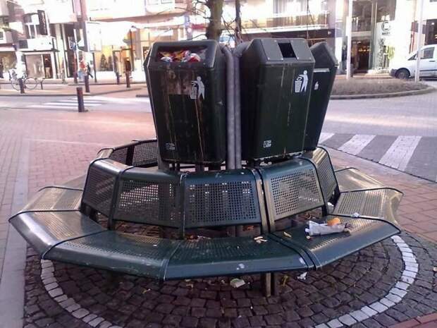 Уютная скамейка в Бельгии вещь, дизайн, задумка, подборка, провал, проект, юмор
