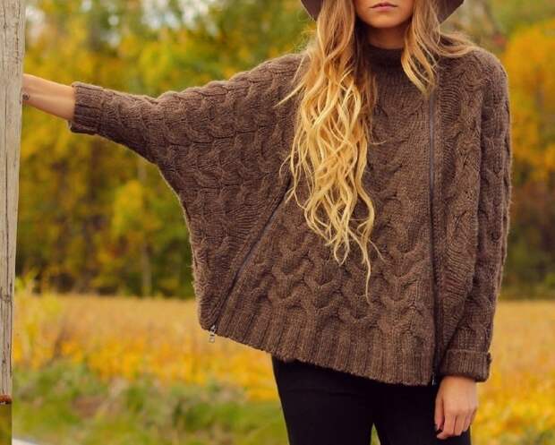 Пончо свитер Free People (Diy)