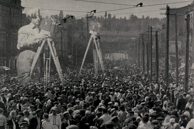 Кадр из фильма Дзиги Вертова «Человек с киноаппаратом», 1929 год