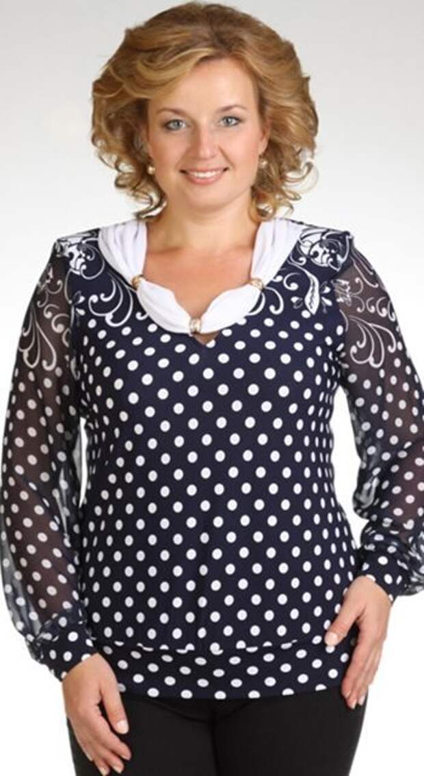 Фасоны блузок для полных женщин возраст 50 лет