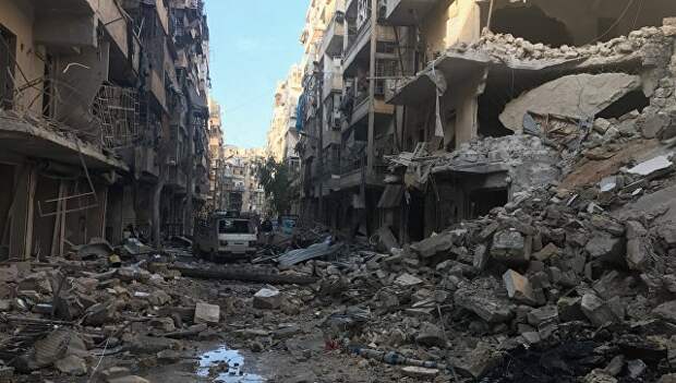 В освобожденных районах восточного Алеппо. Архивное фото