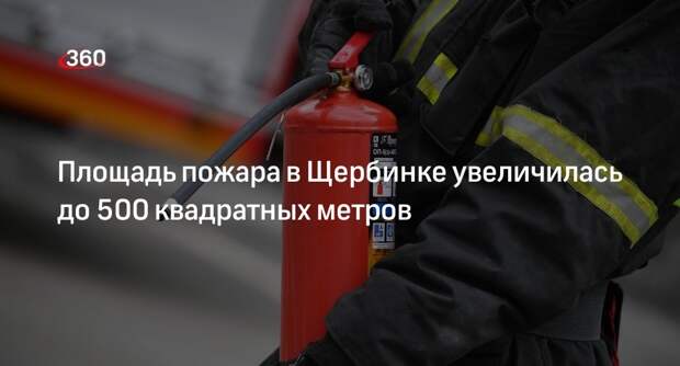 Площадь пожара в торговом здании в Щербинке достигла 500 квадратных метров