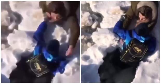 Женщина спасла тонущего ребенка