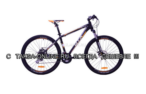 Велосипед GTX ALPIN 1000, колеса 27.5", рама 19", 24 скорости, черный/желтый