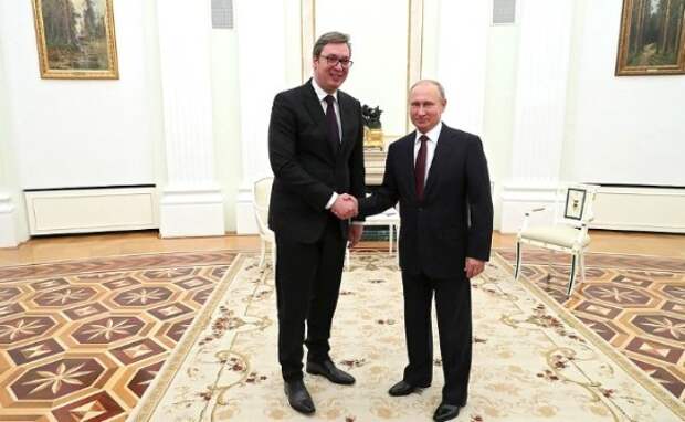 Александр Вучич и Владимир Путин. Фото:kremlin.ru