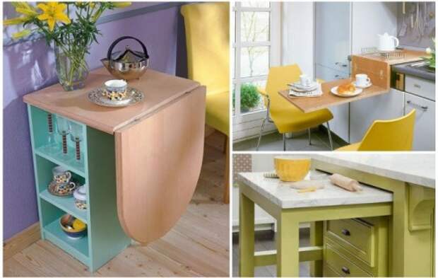18 стильных столов, которые эффективно оптимизируют пространство маленькой кухни