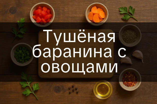 Тушёная баранина с овощами 3 Тушёная баранина с овощами