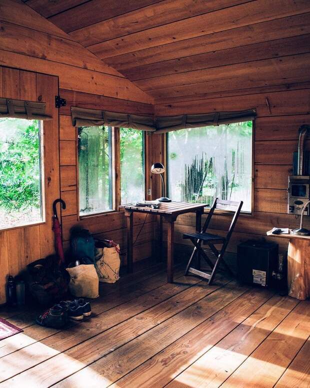 25 уютных деревянных интерьеров, в которых хочется оказаться прямо сейчас дома, интерьер, отдых, природа, уют, фотография