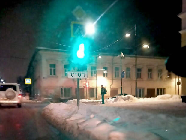 Зимний автостоп по Калужской области. Ночью стартовать тоже можно