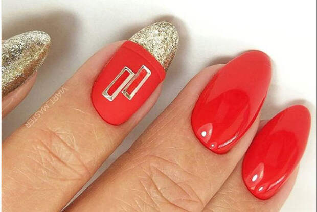 красный гель-лак
