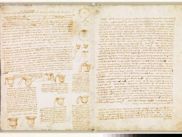 В библиотеке у Билла Гейтса хранится уникальная рукопись Леонардо да Винчи (фрагмент рукописи Codex Leicester). | Фото: bigpicture.ru.