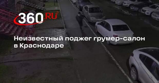 Неизвестный поджег грумер-салон в Краснодаре